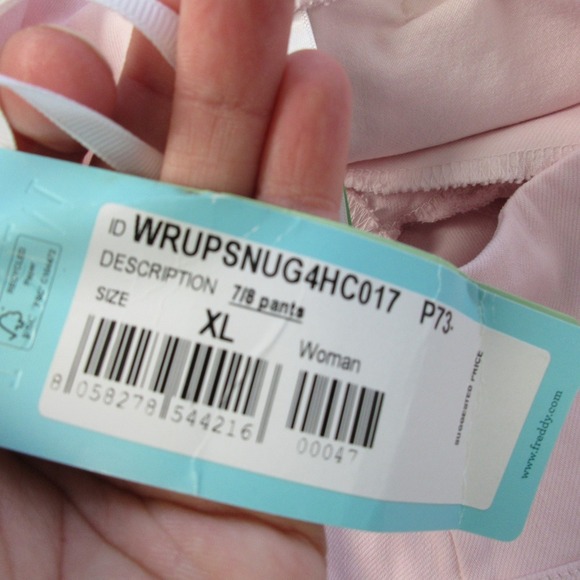 Freddy WR Up Snug 7/8 Pants Women XL Pink Ankle Stretch Tights Chic 520 - Picture 5 of 16